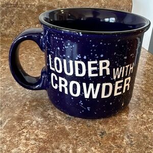 Discontinued Louder With Crowder Blue Mug